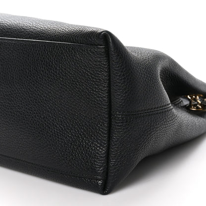 Gucci Pebbled Calfskin Medium Soho Chain Shoulder Bag Black 10 of 10