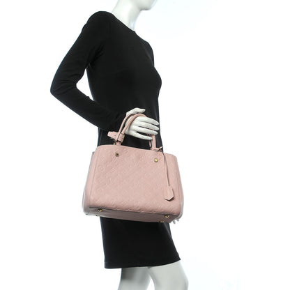 Louis Vuitton Empreinte Montaigne MM Rose Ballerine 3 of 15