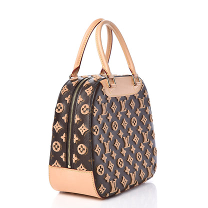 Louis Vuitton Monogram Tuffetage Deauville Cube Caramel 3 of 12