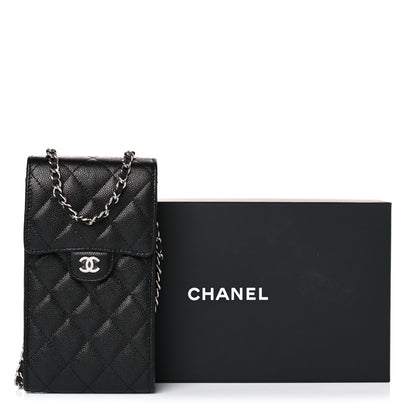 Chanel Caviar Quilted Classic Phone Holder Black 11 of 11