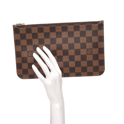 Louis Vuitton Damier Ebene Neverfull MM GM Pochette 2 of 8