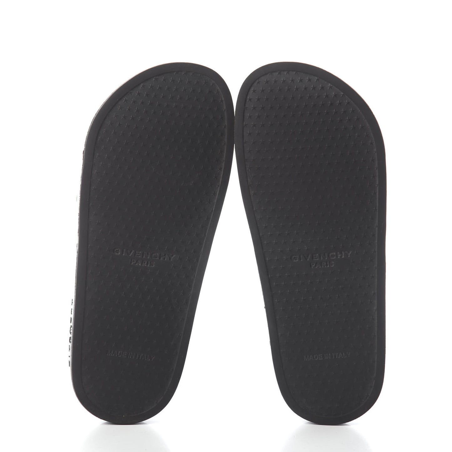 Rubber Checkered Logo Pool Slide Sandals 38 Black