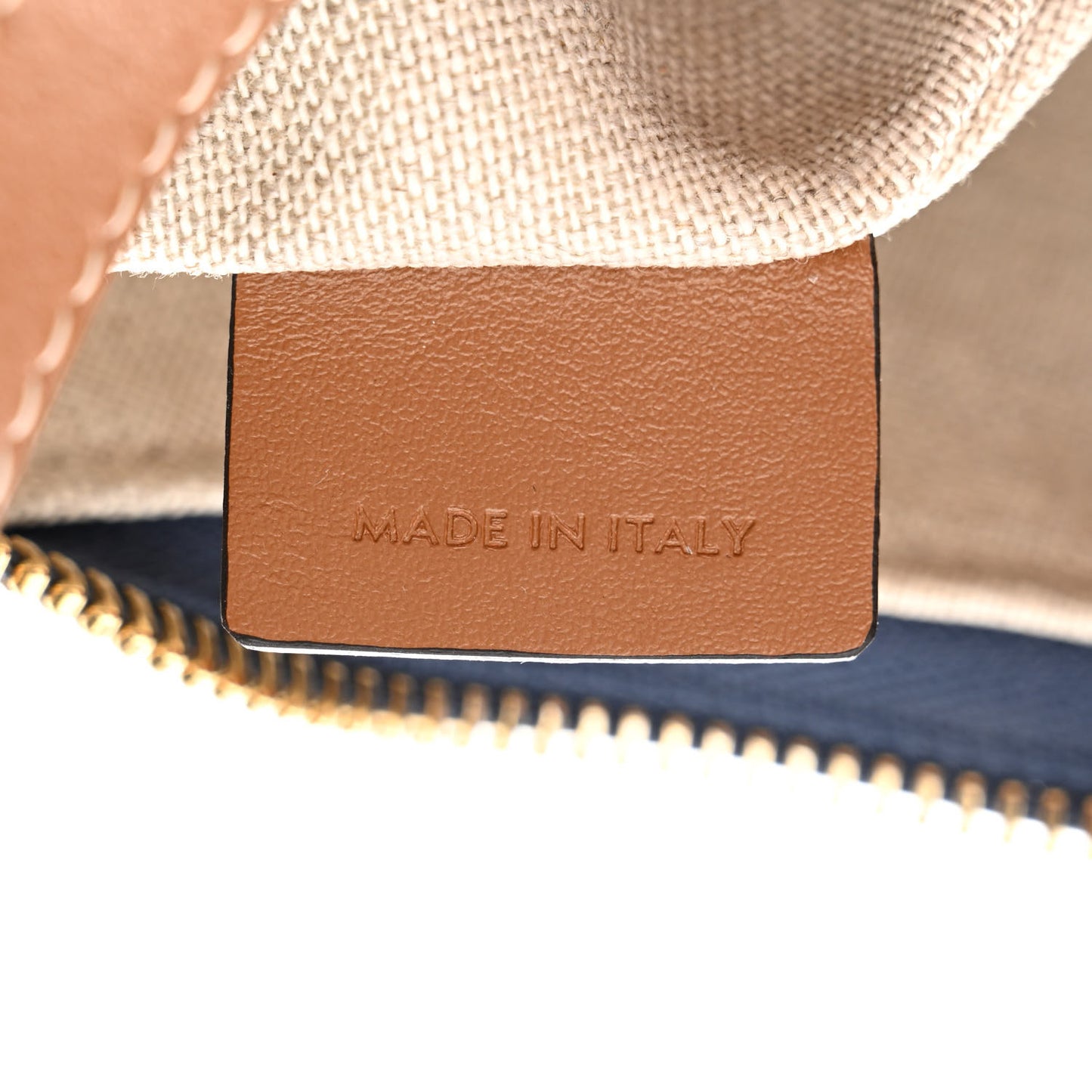 Canvas Calfskin Ava Triomphe Shoulder Bag Blue