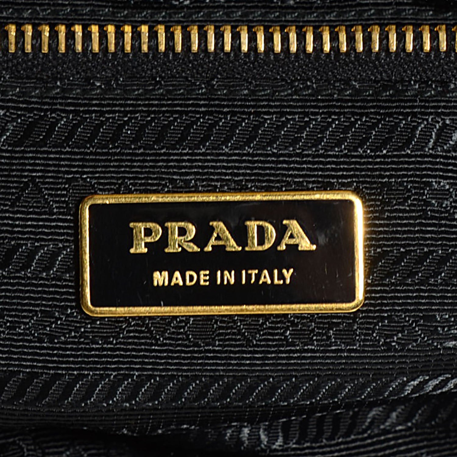 Prada Tessuto Nylon Chevron Catena Bag Nero Black 8 of 10