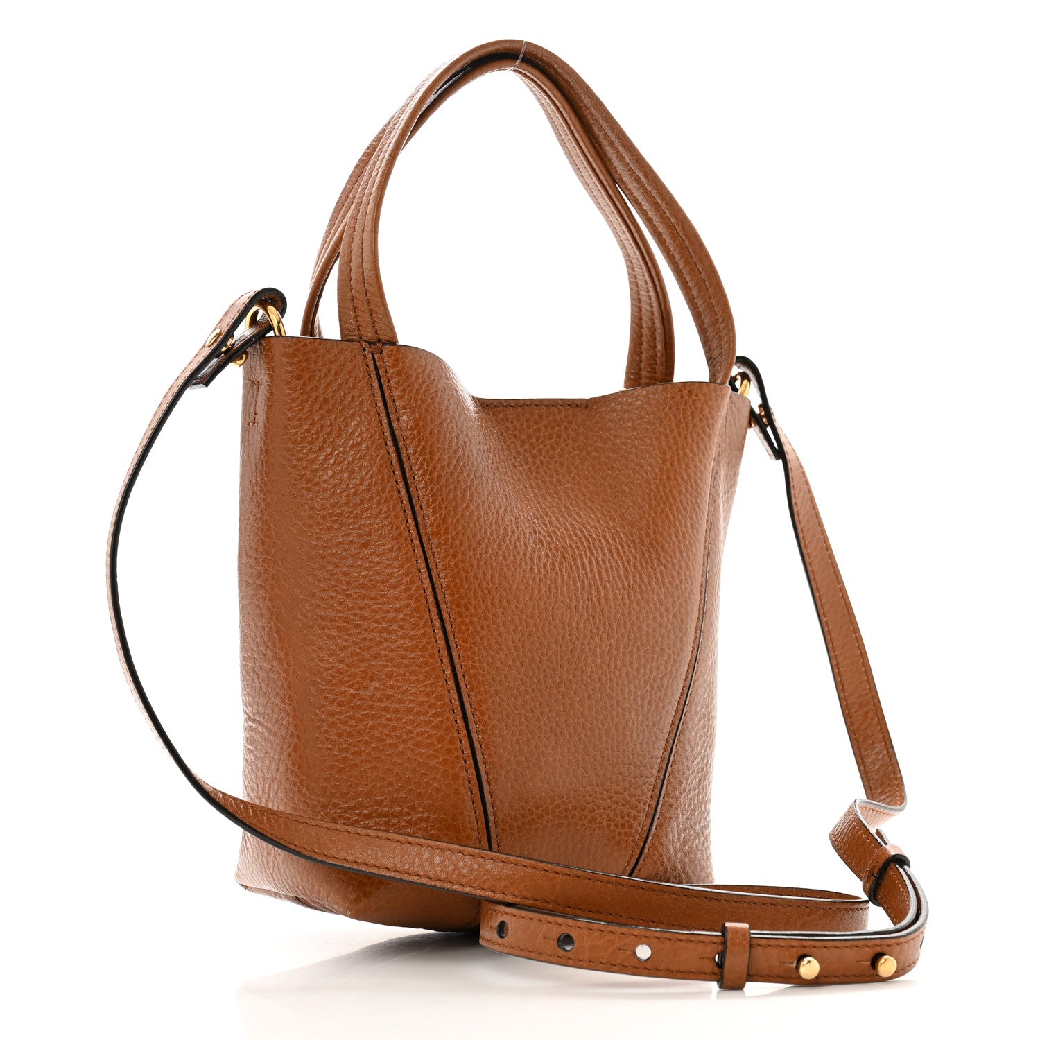 Chloe Grained Calfskin Small Spin Tote Clay Brown Clay Brown 2 of 10