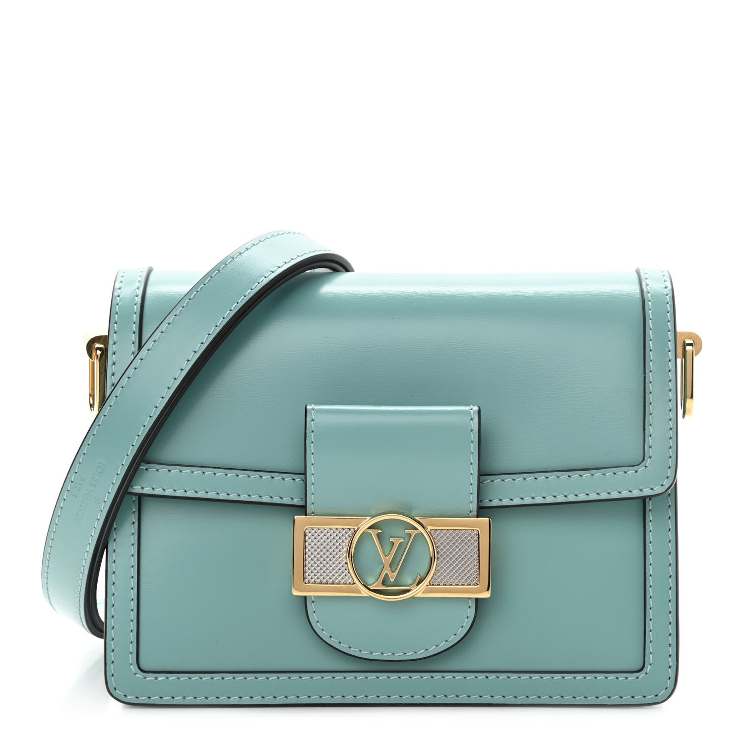 Louis Vuitton Smooth Calfskin Dauphine Mini Blue 1 of 10