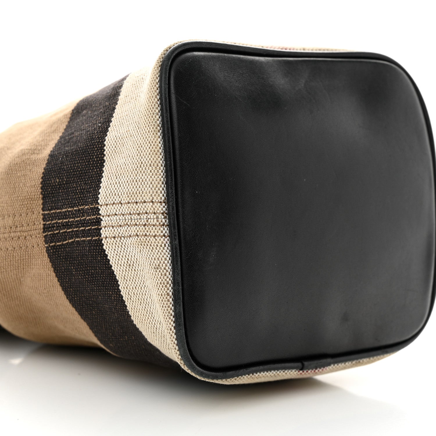 Burberry Canvas Mega Check Mini Ashby Tassel Crossbody Black 9 of 12