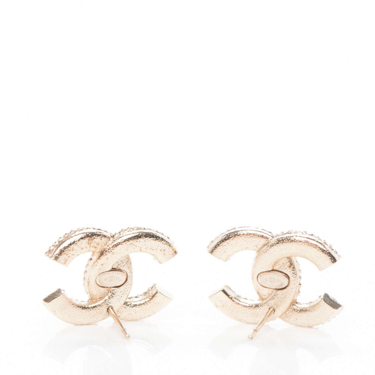Pearl CC Earrings Gold