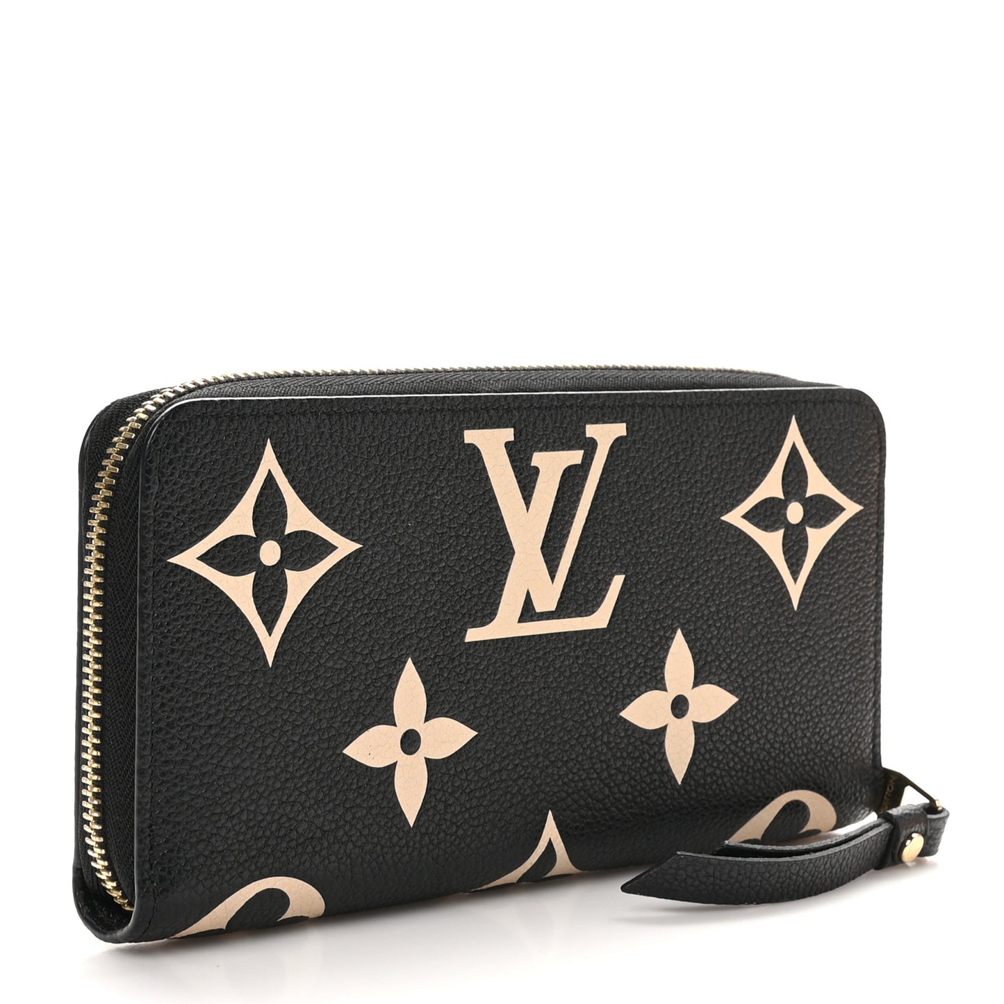 Empreinte Monogram Giant Zippy Wallet Black Beige