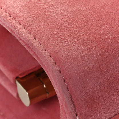 Jimmy Choo Suede Crystal Embellished Venus Clutch Pink 7 of 13