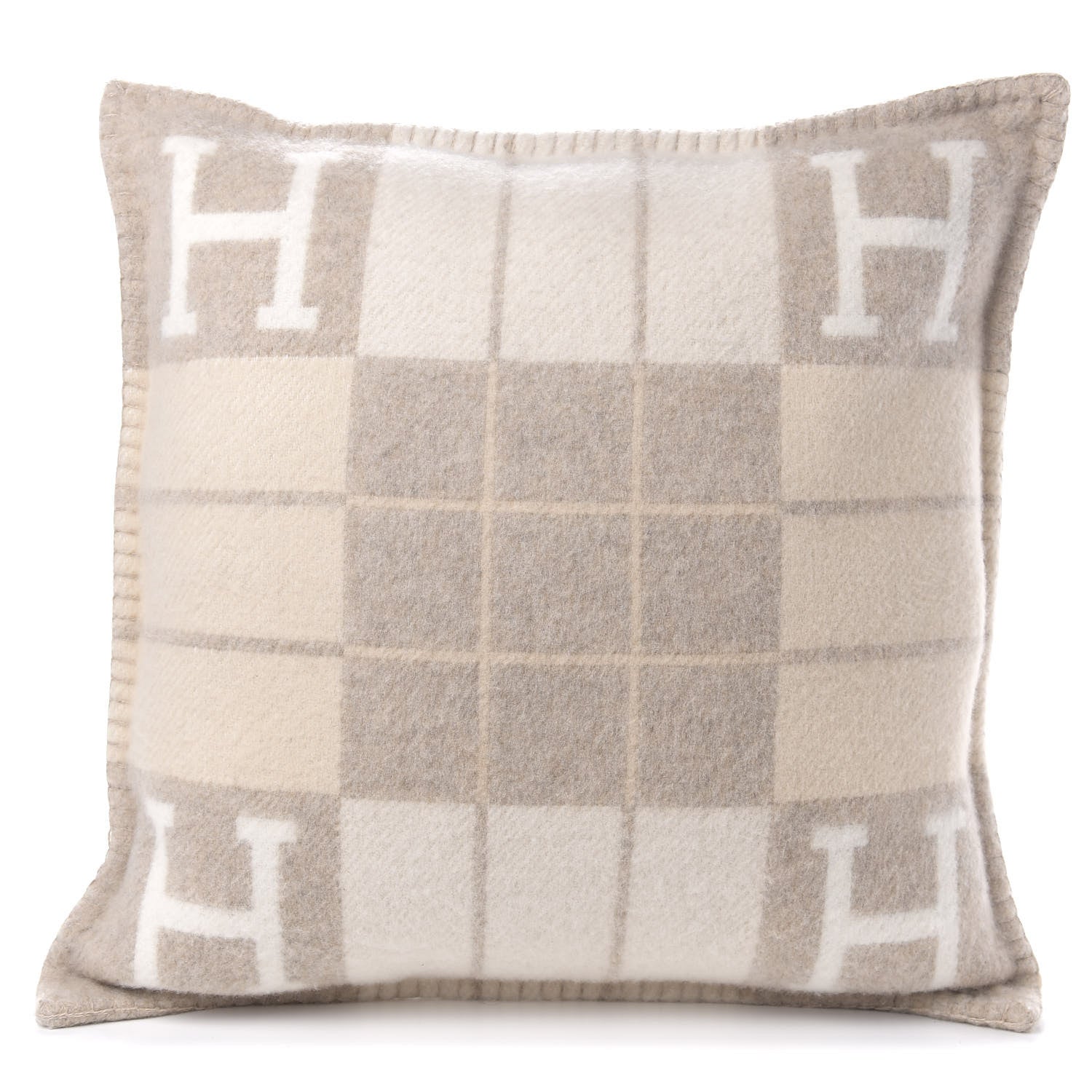 Hermes Wool Cashmere Avalon III Pillow PM Coco Camomille 1 of 3