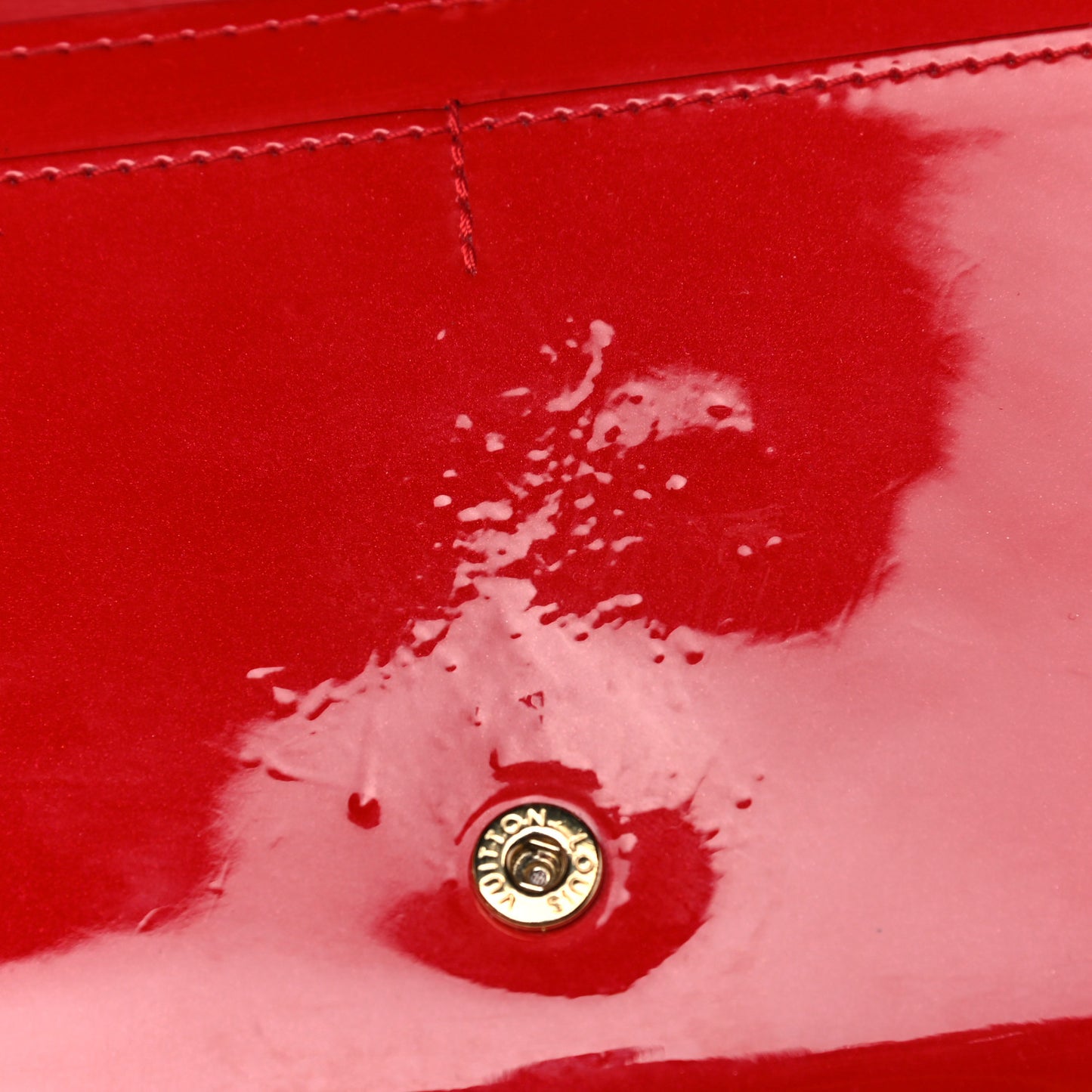 Patent Louise Clutch Cherry