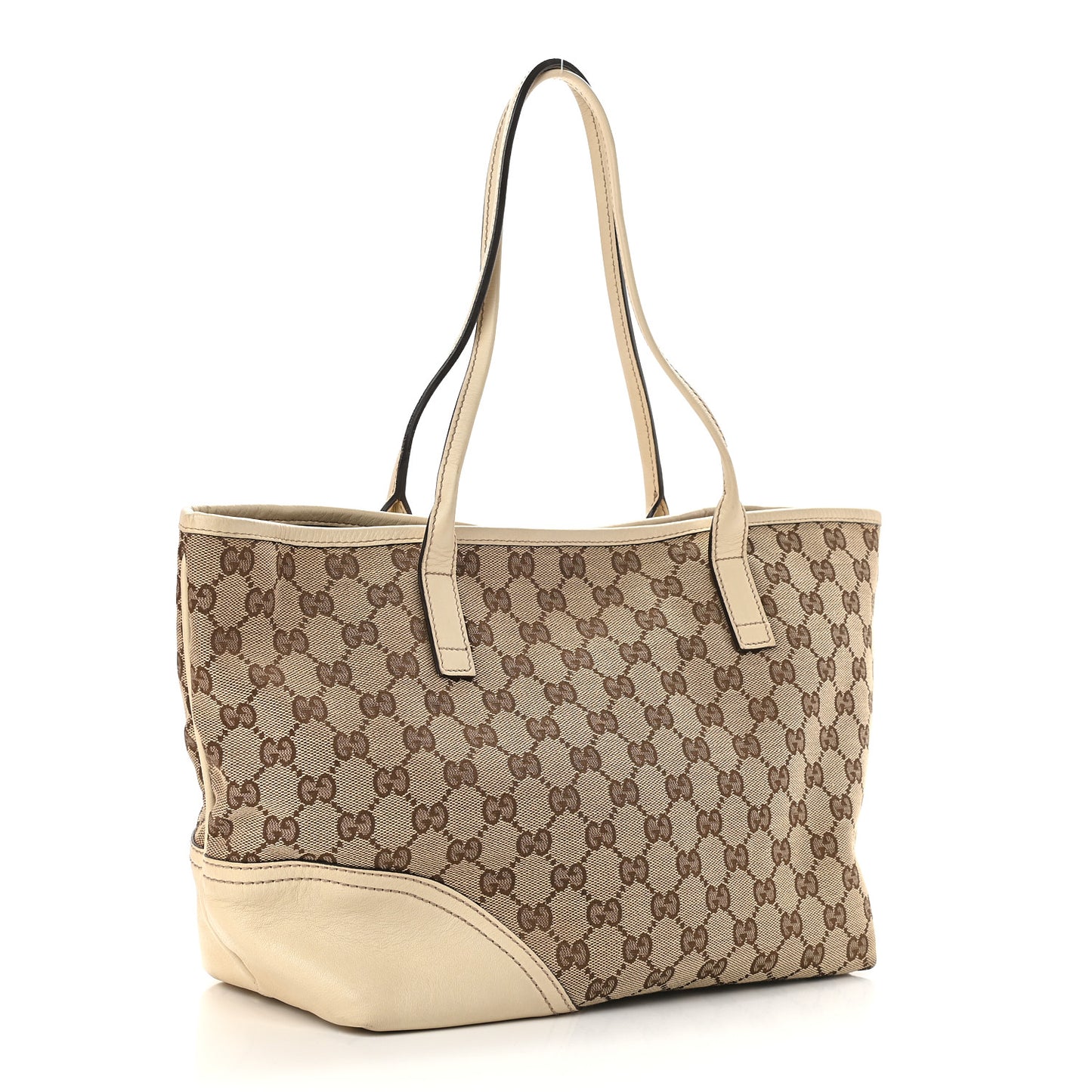 Monogram Medium New Britt Tote Off White