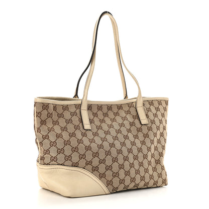 Gucci Monogram Medium New Britt Tote Off White 3 of 10