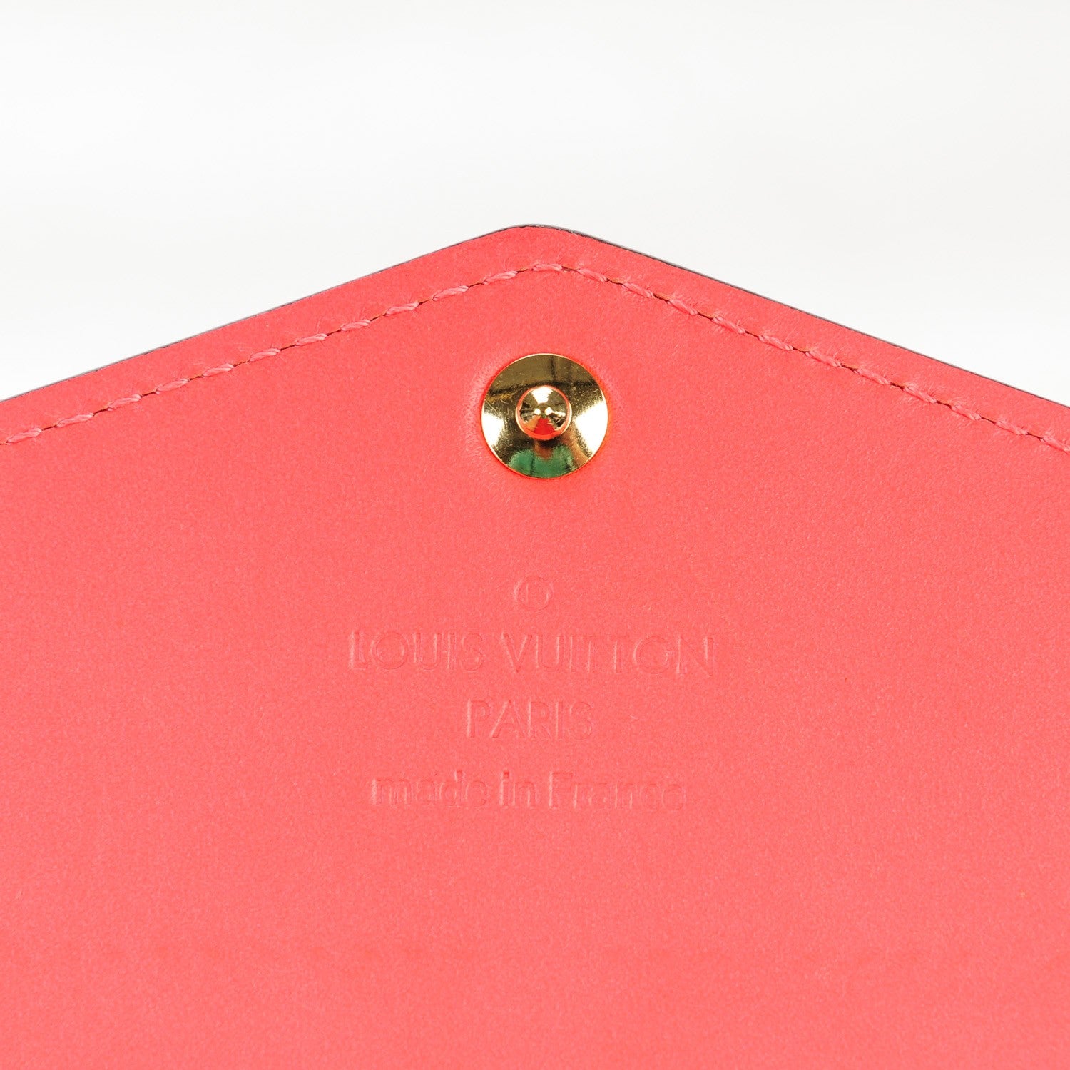 Louis Vuitton Vernis Sarah Wallet NM Rose Litchi 6 of 7