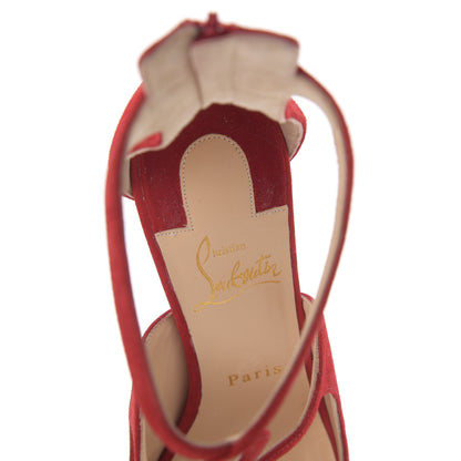 Christian Louboutin Veau Velours Rosas 85 Pumps 38.5 Loubi 7 of 8
