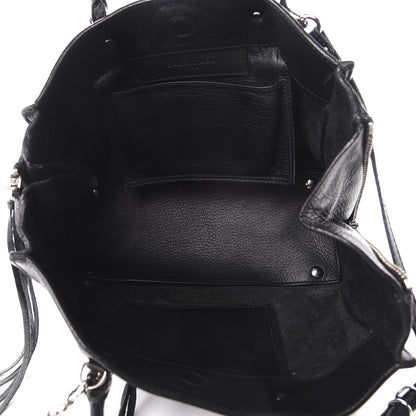 Balenciaga Veau Papier A6 Zip Around Tote Black 6 of 16