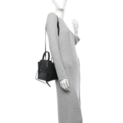 Celine Grained Calfskin Nano Belt Bag Black 2 of 11