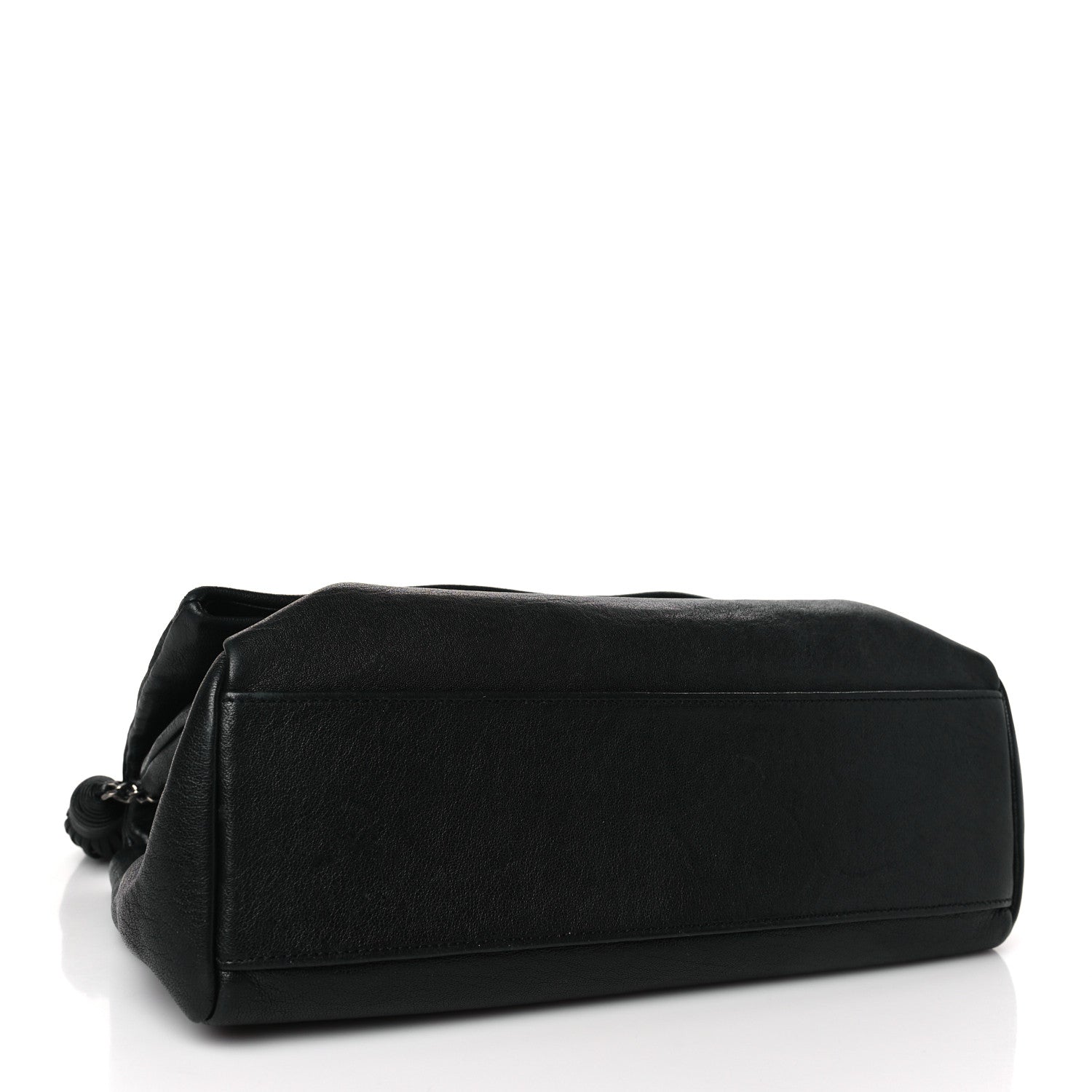 Saint Laurent Sheepskin Medium West Hollywood Monogram Fold-Over Bag Black 4 of 9