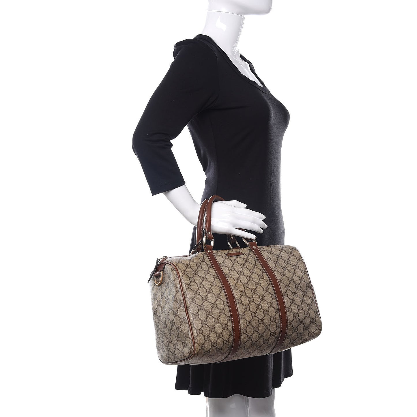 GG Plus Monogram Medium Joy Boston Brown