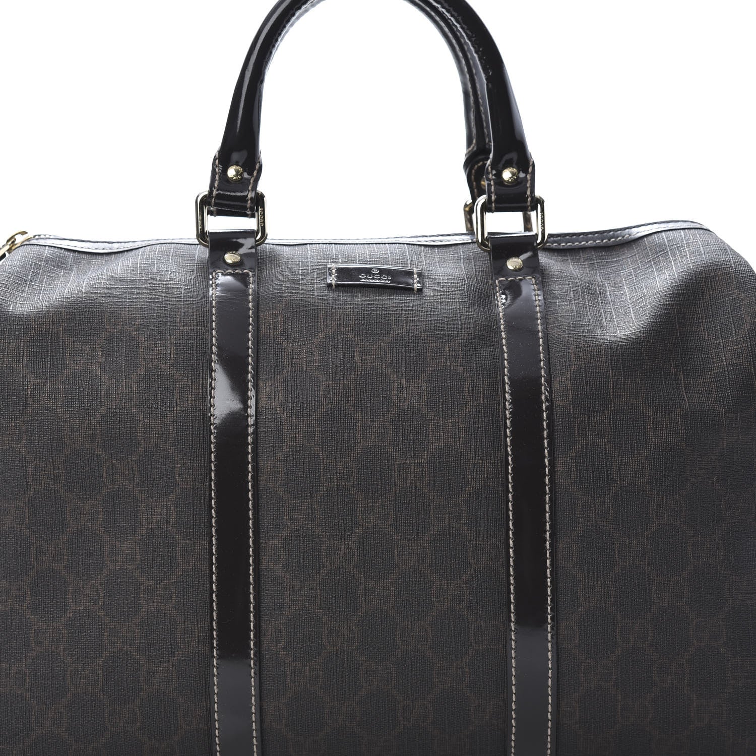 Gucci GG Supreme Monogram Medium Boston Dark Brown 8 of 11
