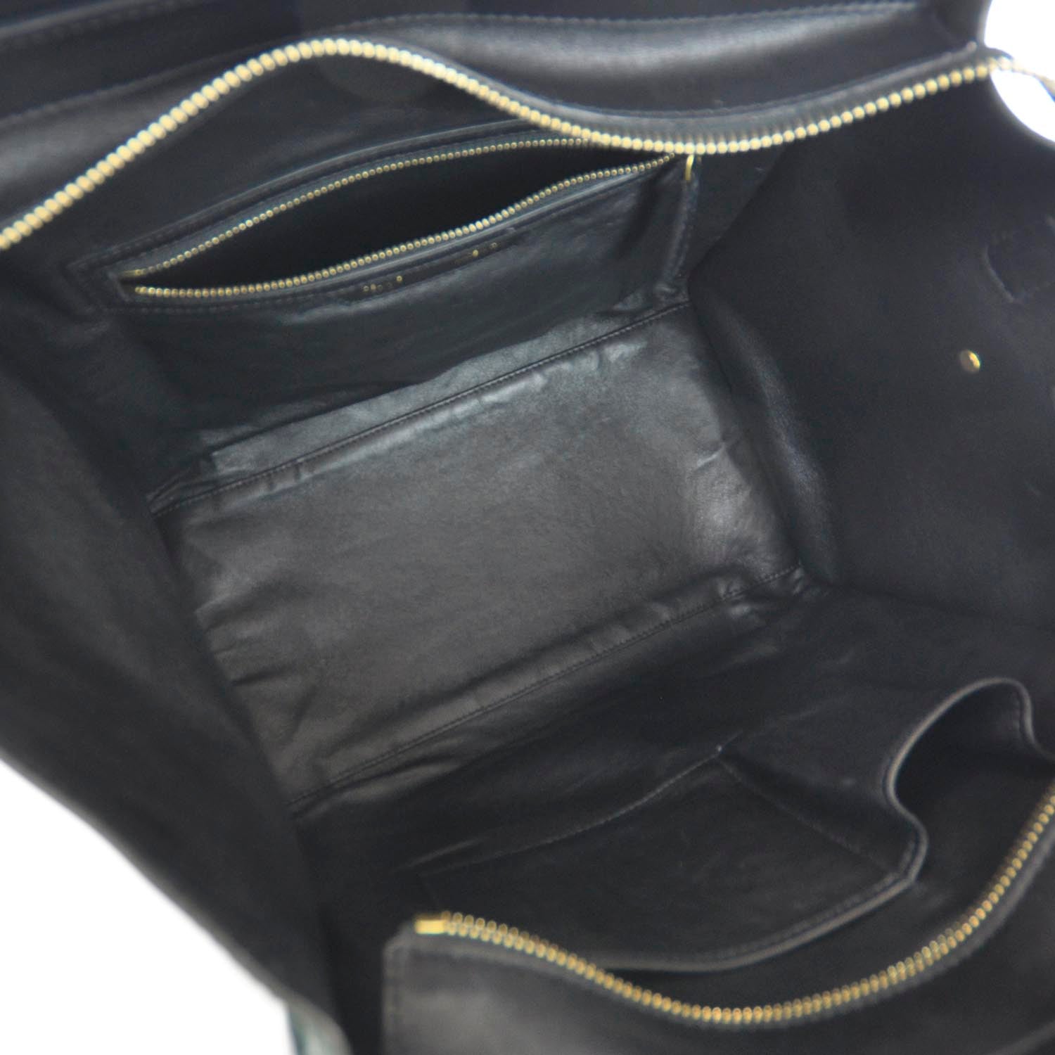 Celine Smooth Calfskin Mini Tri-Color Luggage Forest 5 of 7