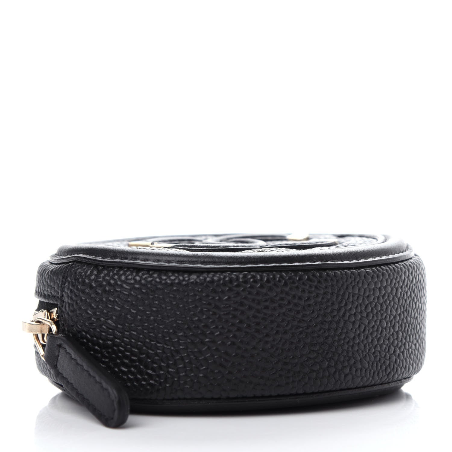 Chanel Caviar Quilted Filigree Zip Around Classic Coin Purse Black 4 of 8