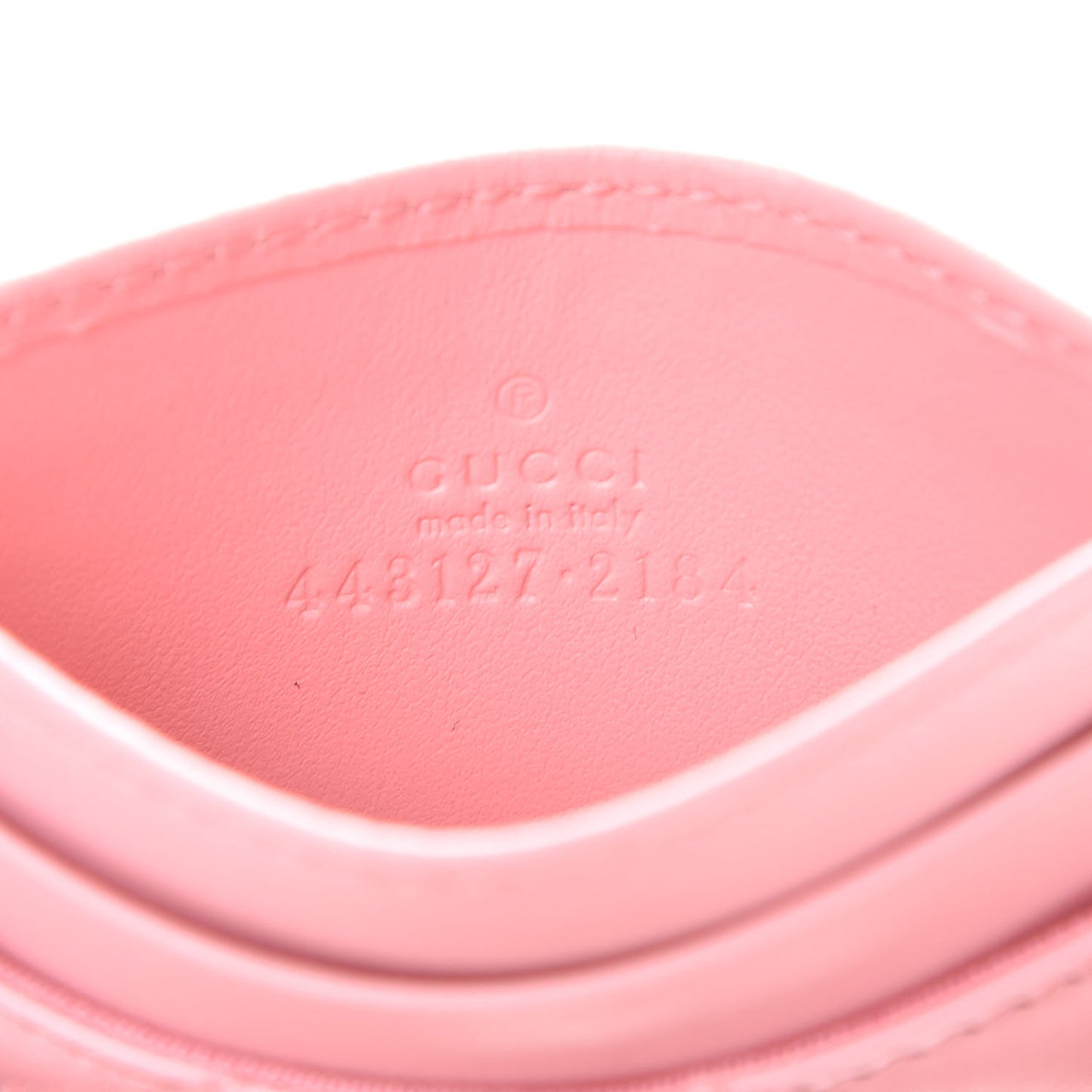 Calfskin Matelasse GG Marmont Card Holder Wild Rose
