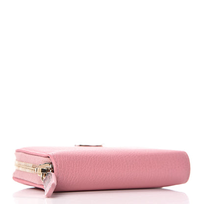 Chanel Goatskin Camellia Zip Coin Purse Pink 4 of 11