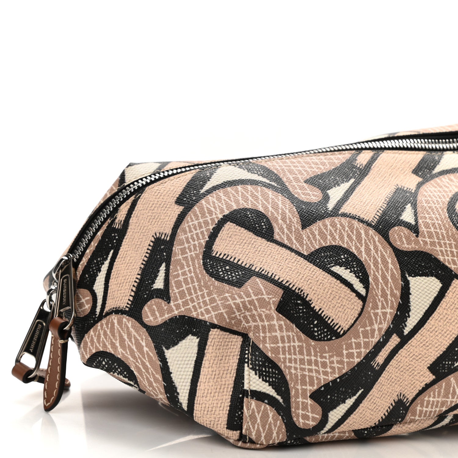 Burberry E-Canvas Monogram Medium Sonny Bum Bag Dark Beige 8 of 9