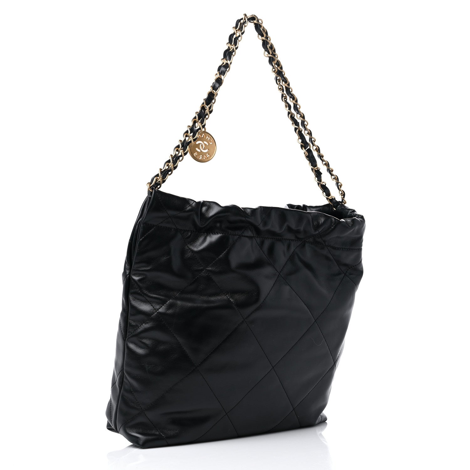 Chanel Calfskin Quilted Small Chanel 22 Black 3 of 9
