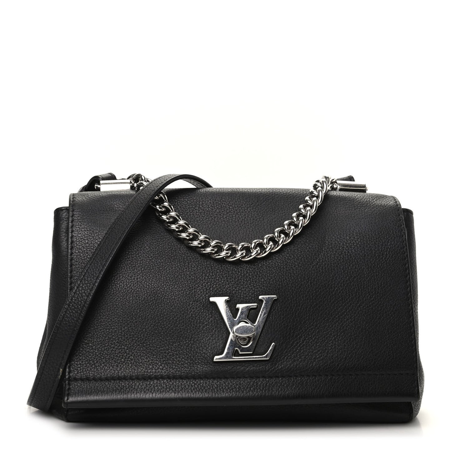Calfskin Lockme II Chain Bag BB Black