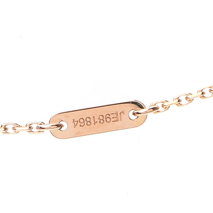 Van Cleef & Arpels 18K Rose Gold Carnelian Sweet Alhambra Pendant Necklace 6 of 8