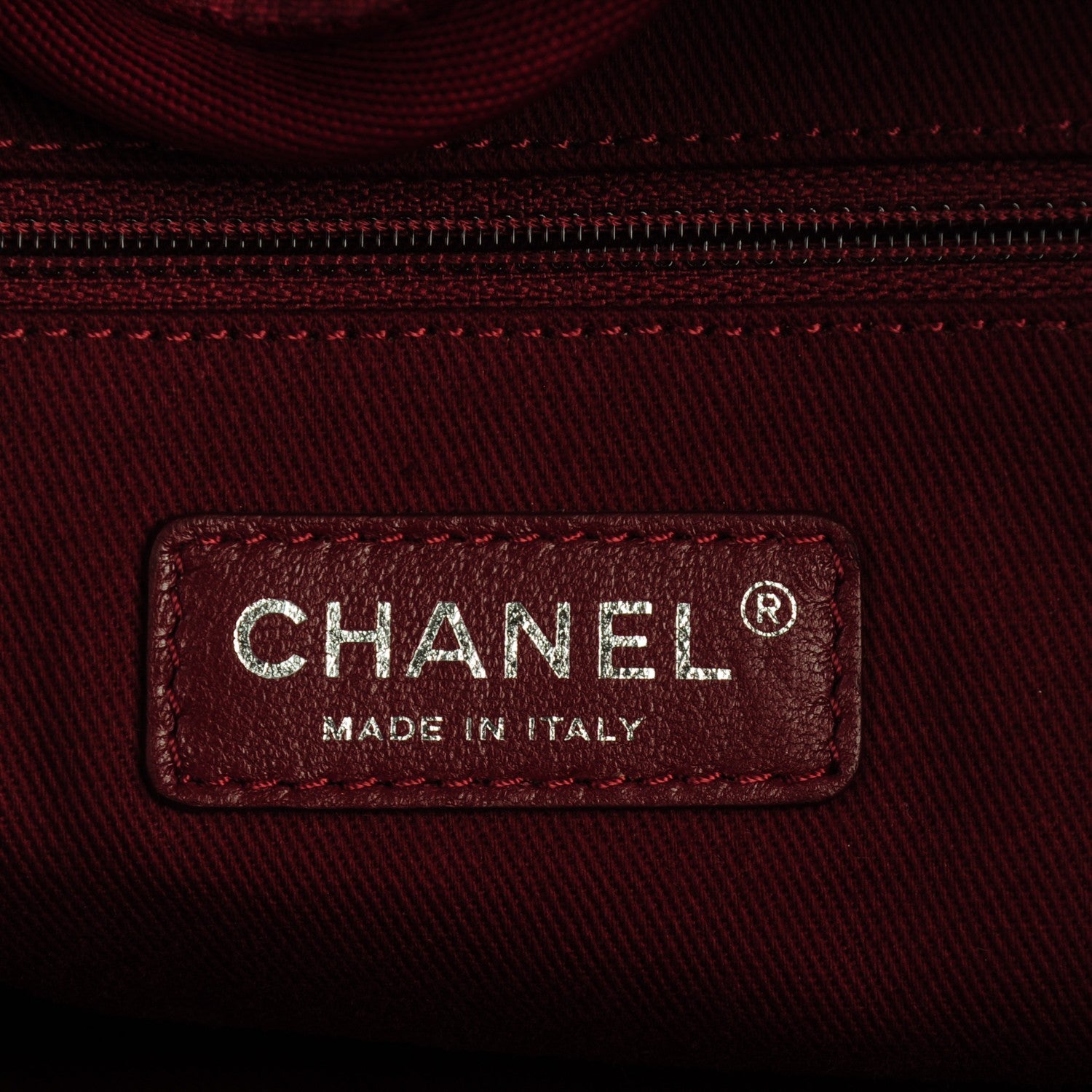 Chanel Canvas Large Deauville Tote Red 6 of 8