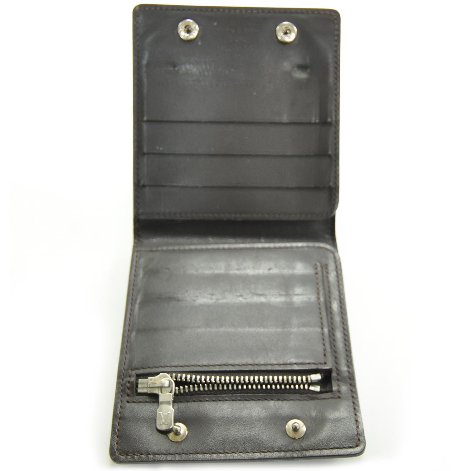 Louis Vuitton Monogram Glace Compact Wallet Cafe Brown 4 of 8