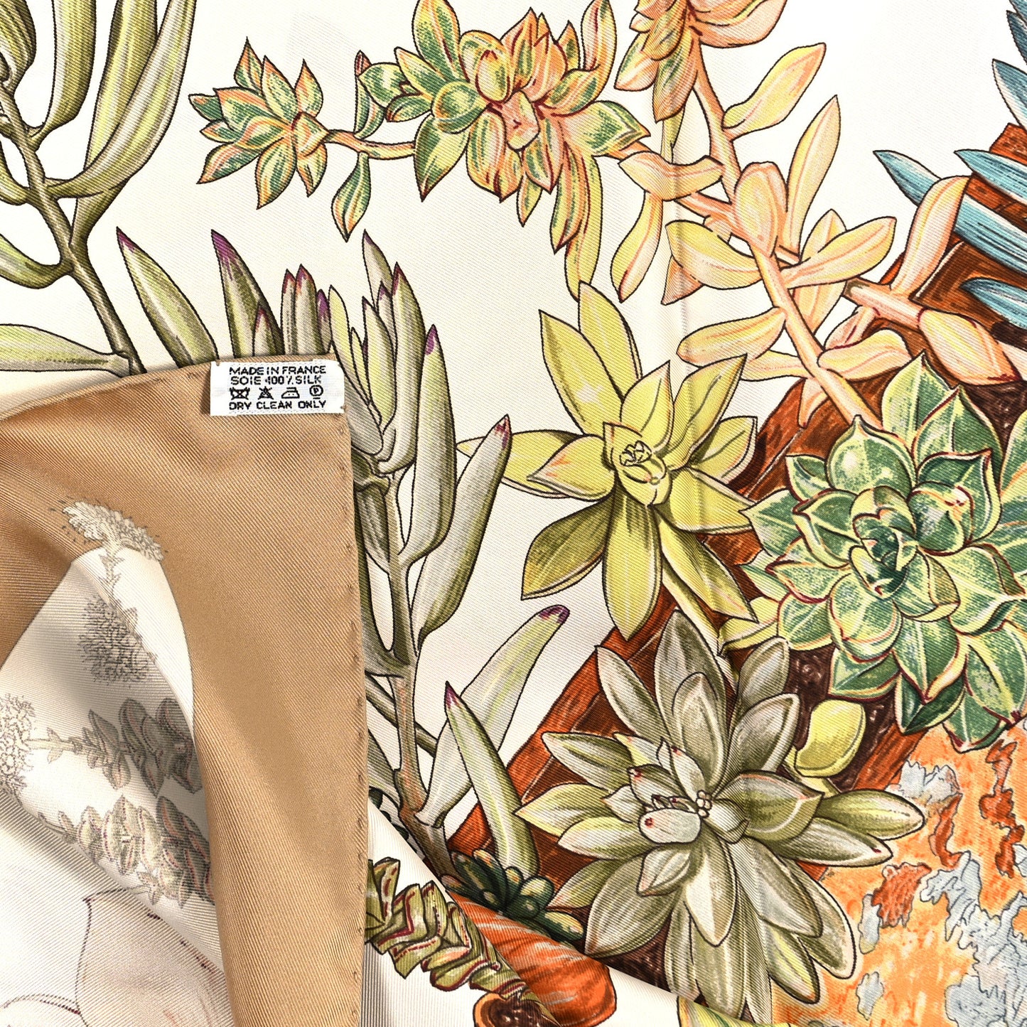 Silk Jardin Secret Scarf 90