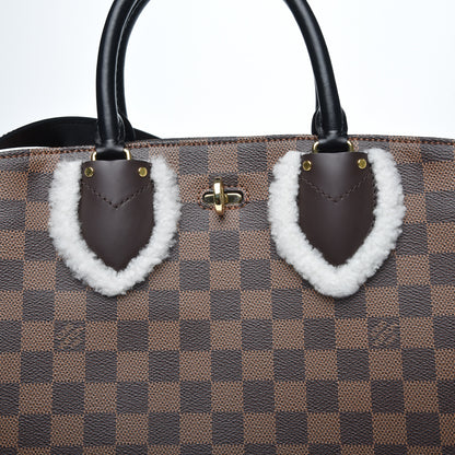 Louis Vuitton Damier Ebene Shearling Normandy 10 of 10