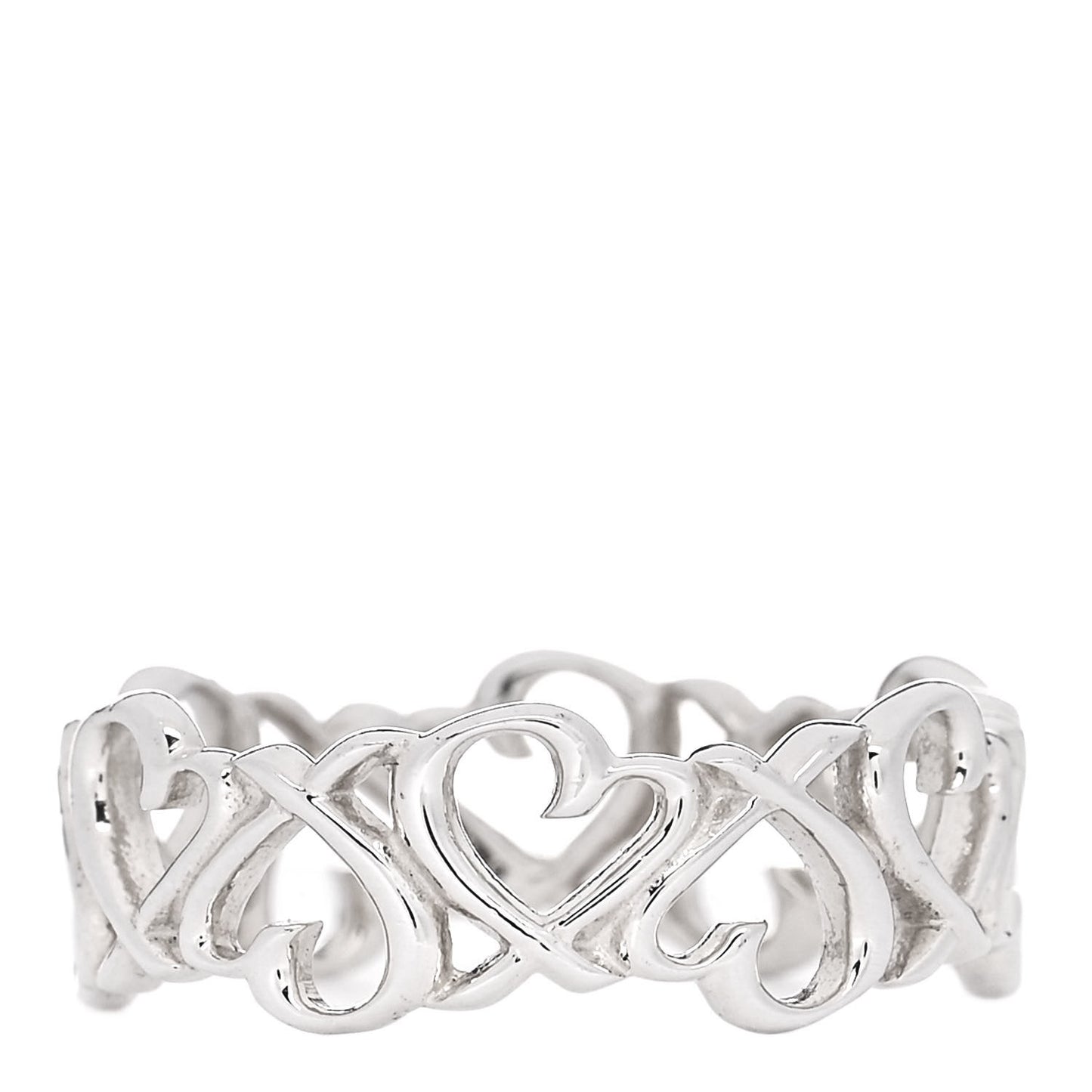 Sterling Silver Paloma Picasso Loving Heart Band Ring 57 8
