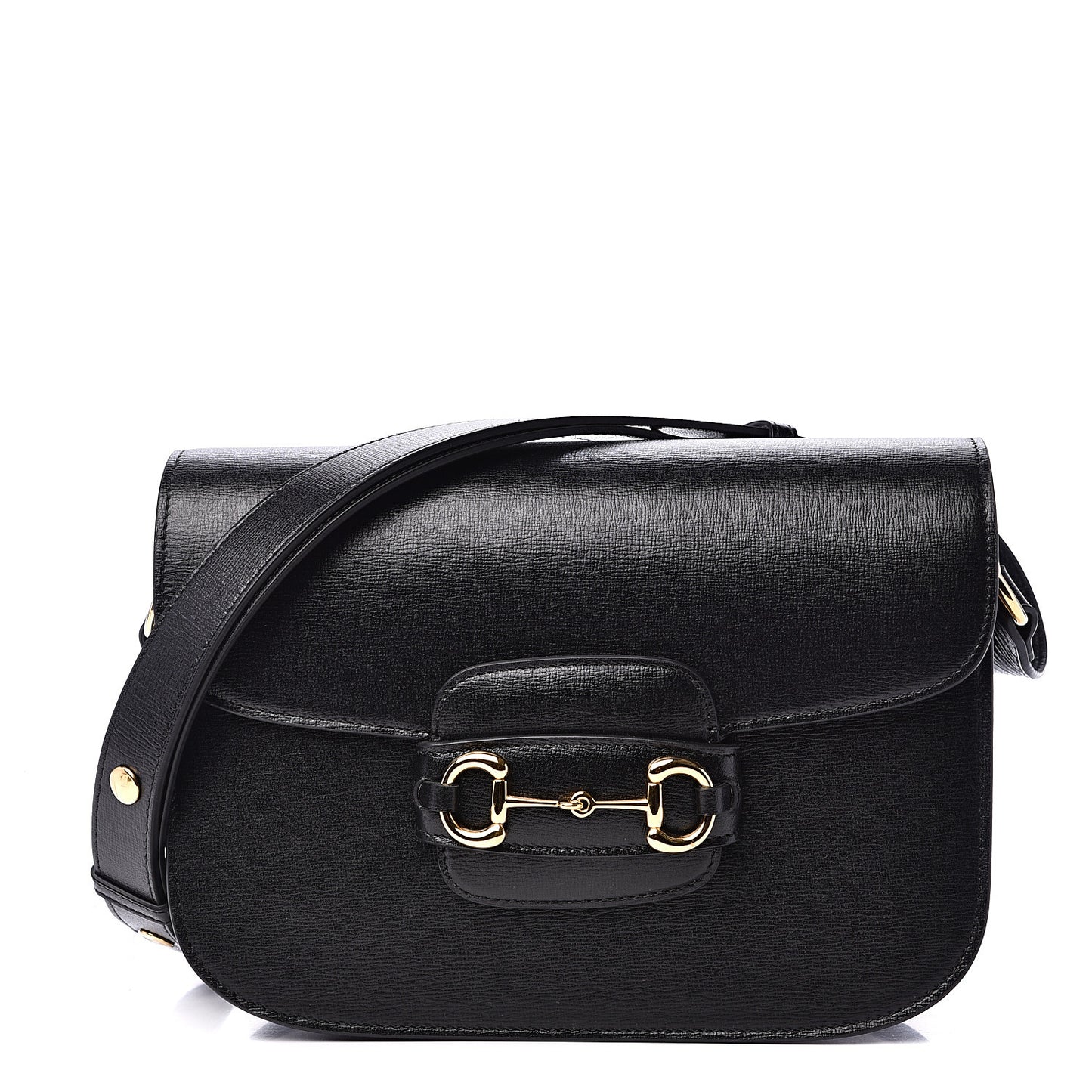 Azalea Calfskin Horsebit 1955 Shoulder Bag Black