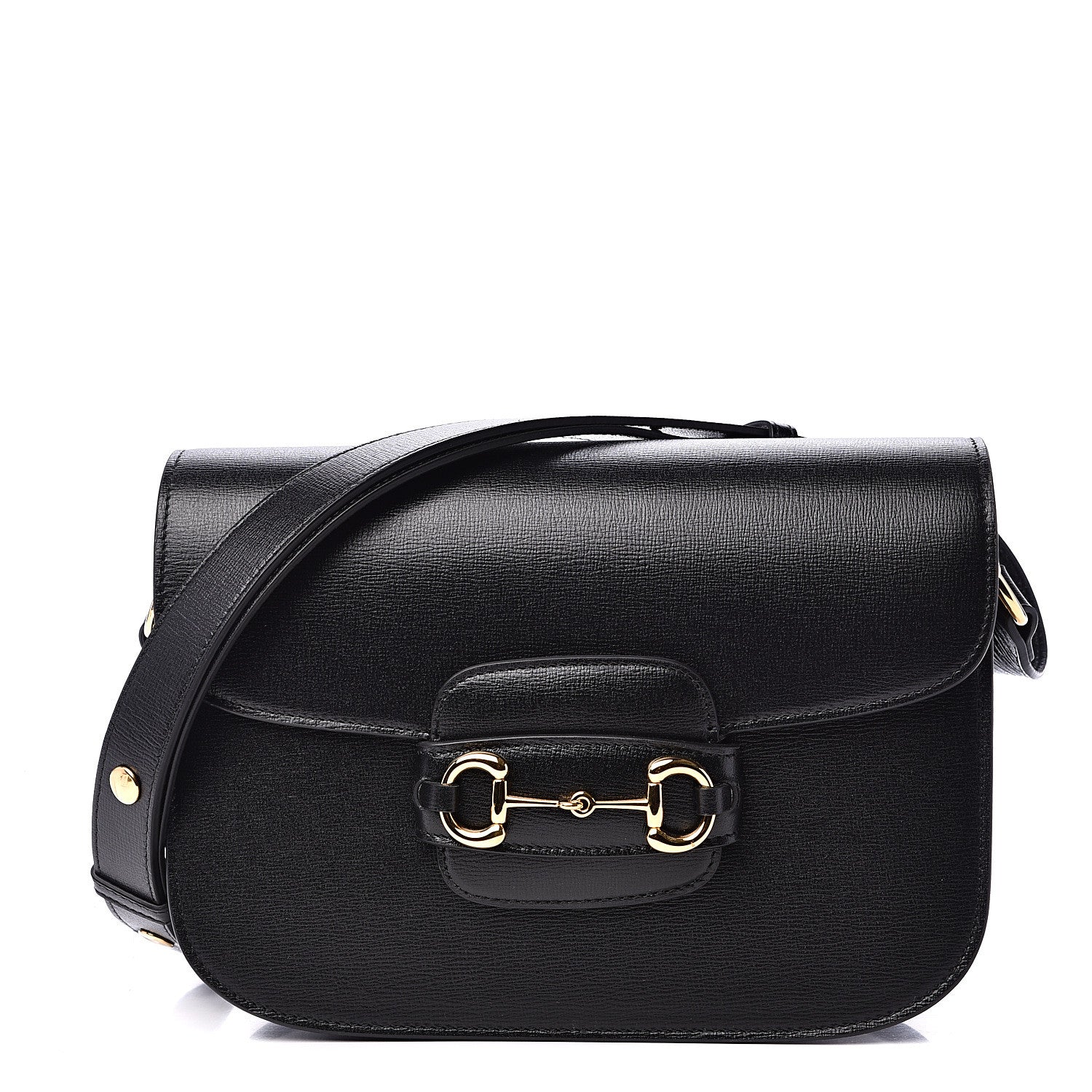 Gucci Azalea Calfskin Horsebit 1955 Shoulder Bag Black 1 of 11