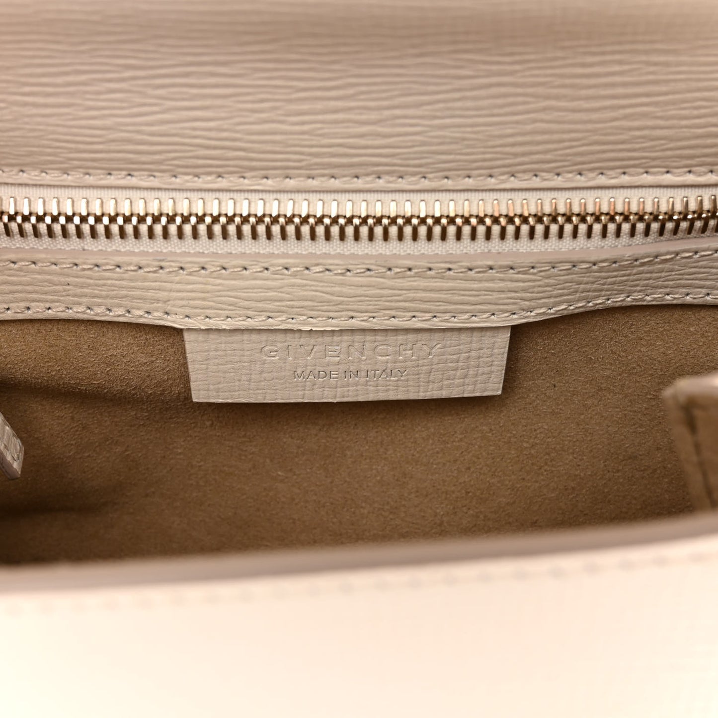 Textured Calfskin Mini Pandora Box Chain Crossbody Bag White