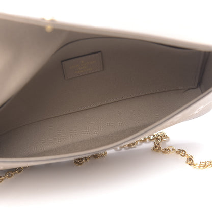 Louis Vuitton Empreinte Monogram Giant Felicie Pochette Tourterelle Creme 5 of 10