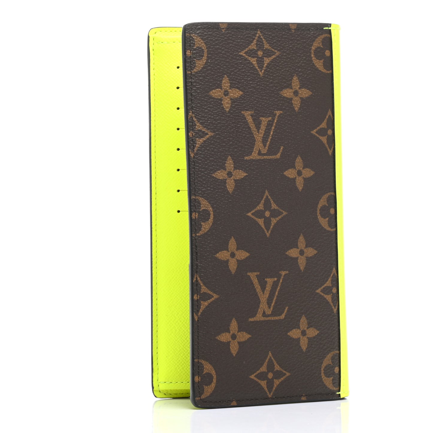 Monogram Macassar Brazza Wallet Florescent Yellow