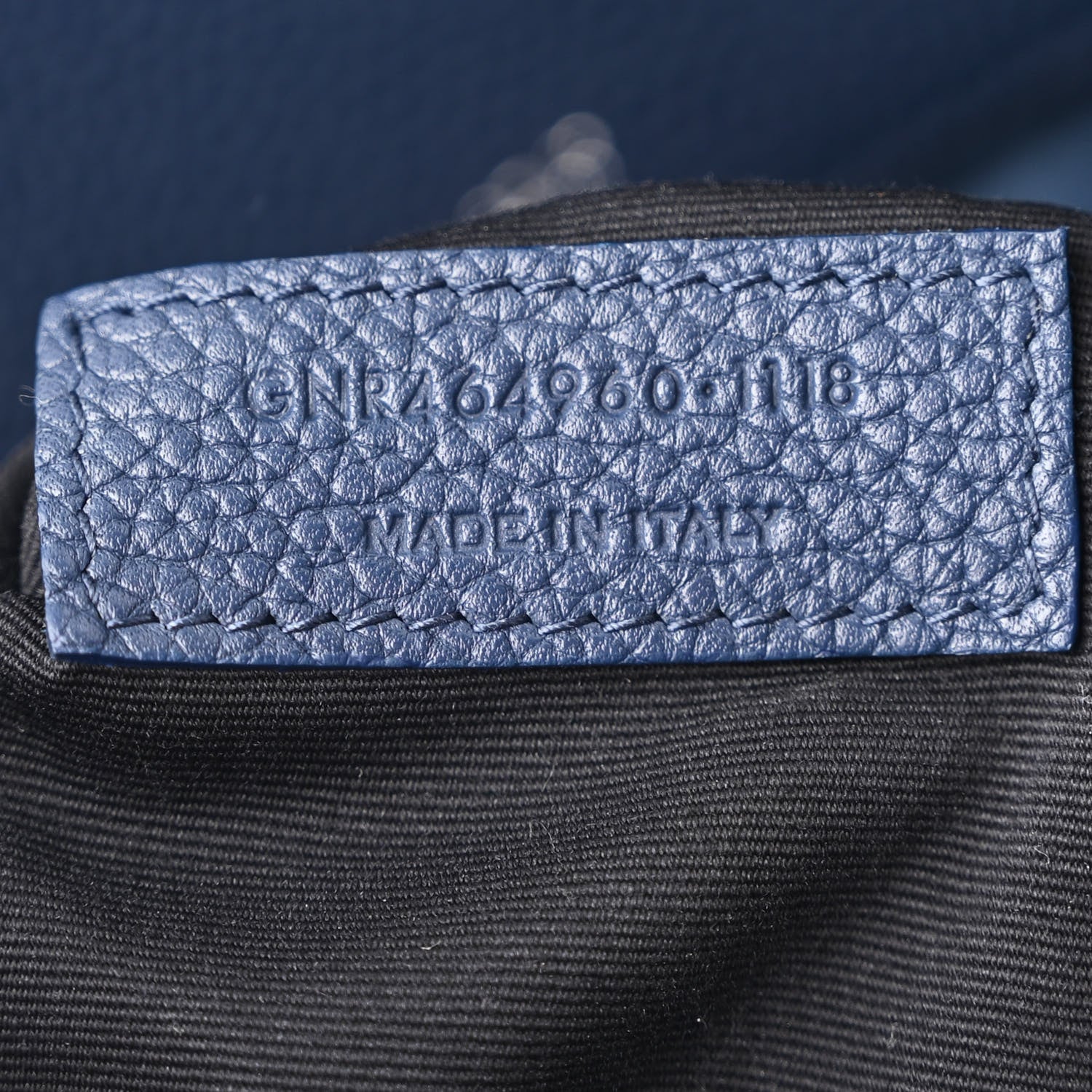 Saint Laurent Grained Calfskin Small Souple Sac De Jour Navy 7 of 10