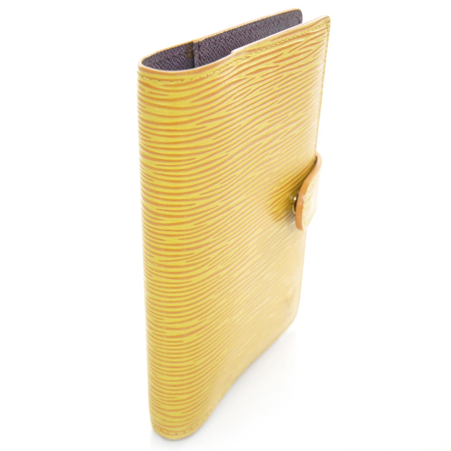Louis Vuitton Epi Small Ring Agenda w Notepad Yellow 3 of 8