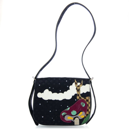 Louis Vuitton Satin Mini Monogram Conte De Fees Patchwork Musette Black 1 of 7