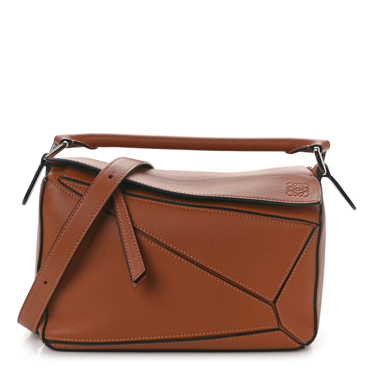 Calfskin Small Puzzle Bag Tan