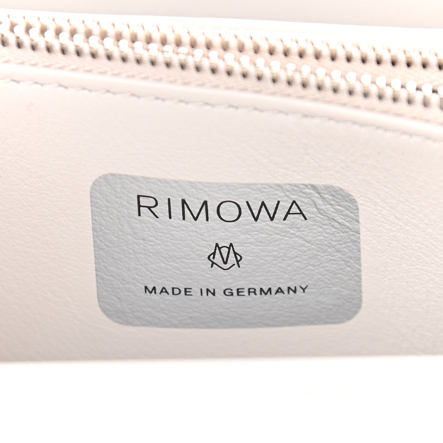 X RIMOWA Aluminum Personal Clutch On Strap Silver