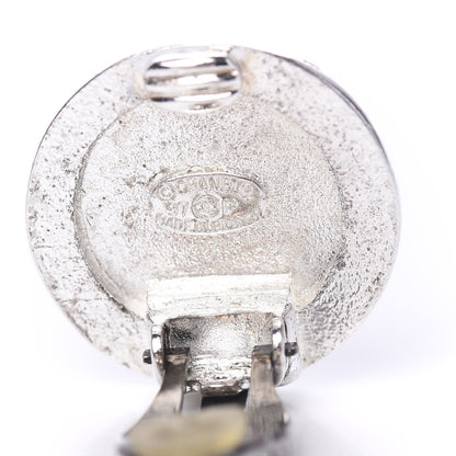 Chanel Silver Coco Clip On Earrings Silver 3 of 5