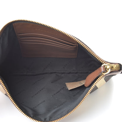 Burberry House Check Derby Peyton Crossbody Clutch Bag Tan 5 of 13
